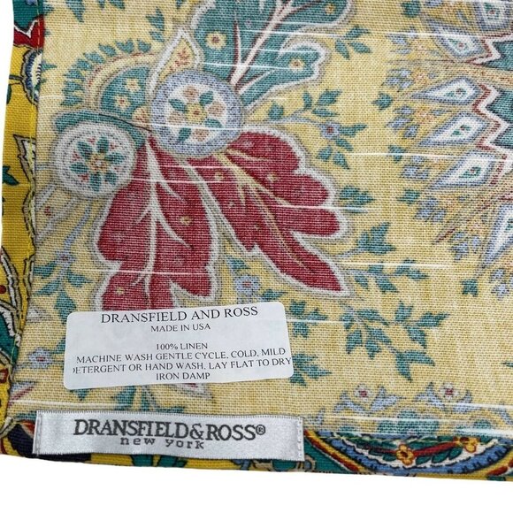 Dransfield & Ross Set of 8 Linen Dinner Napkins - Picture 2 of 7